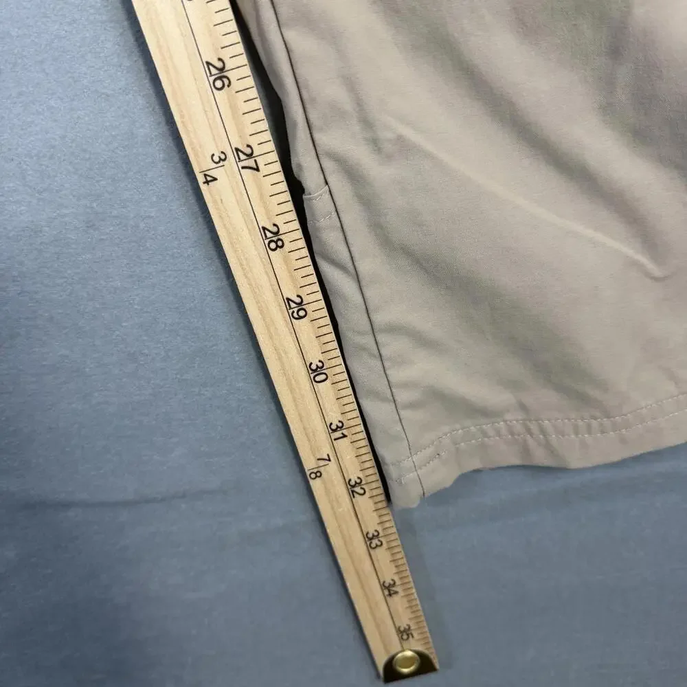 REI Co-op Trailmade Pants Mens 40x34 Tan Hiking Fishing Light Stretch Travel